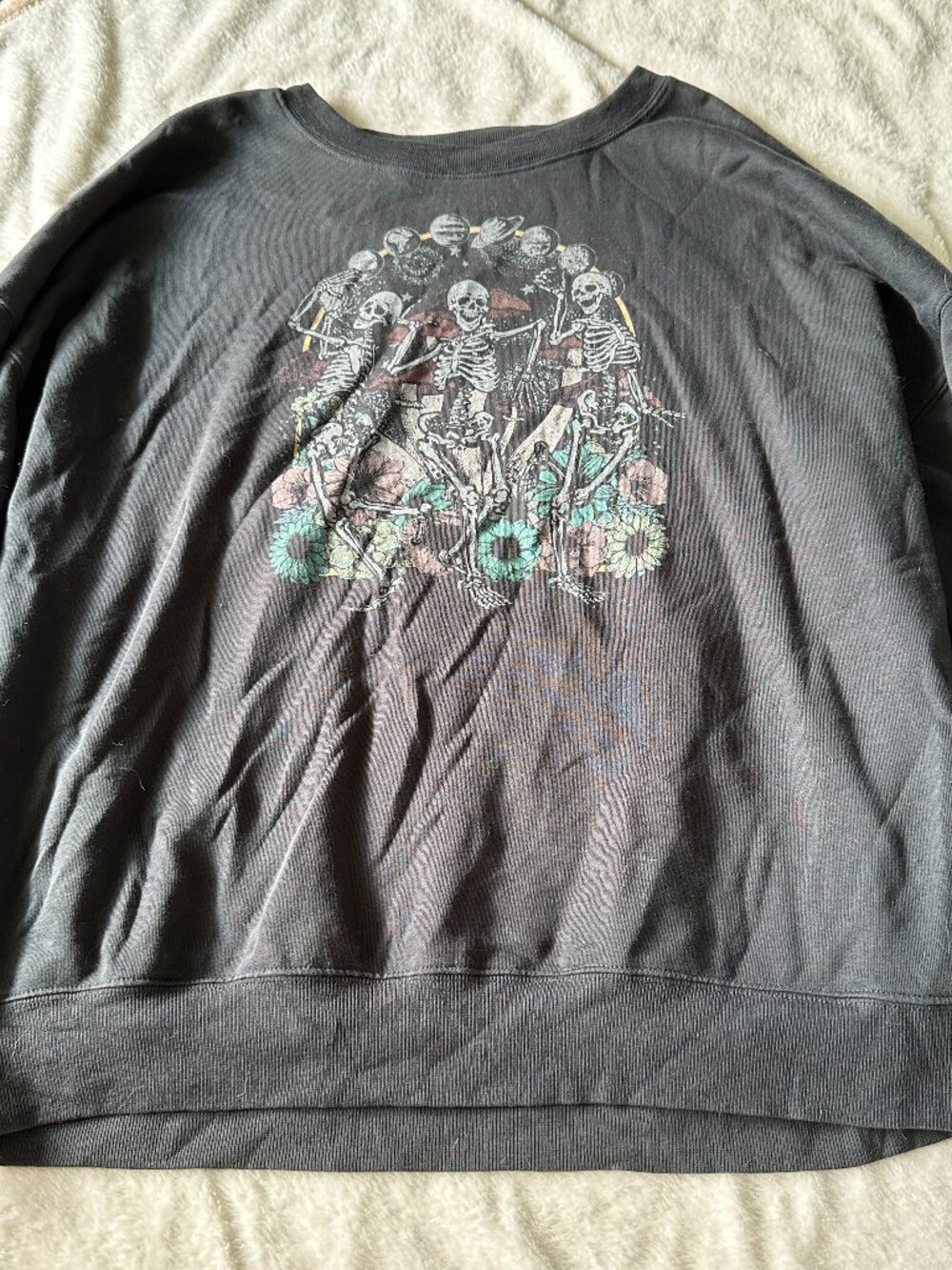 Women's Grey Skeleton Sweatshirt